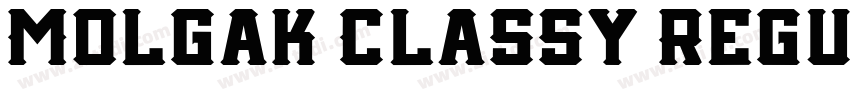Molgak Classy Regul字体转换